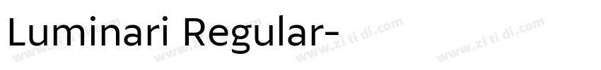 Luminari Regular字体转换